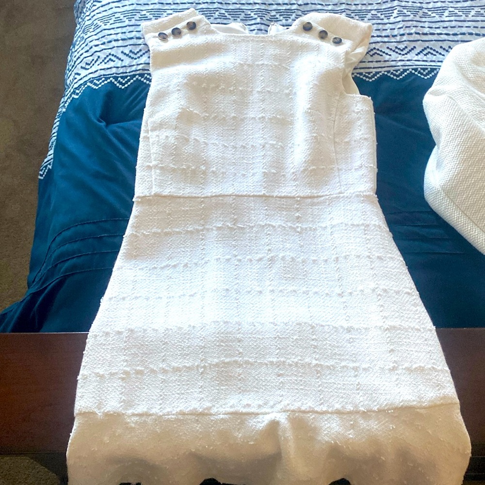 COPY - Ann Taylor winter white sheath dress